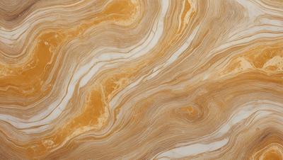 The primary subject of the image is a marble-like surface with a yellow and brown color scheme. The setting is a patterned marble wall, which adds a unique and elegant touch to the environment. The visual style of the image is a close-up of the marble wall, showcasing the intricate patterns and textures. The colors and mood of the image are warm and inviting, creating a sense of luxury and sophistication.