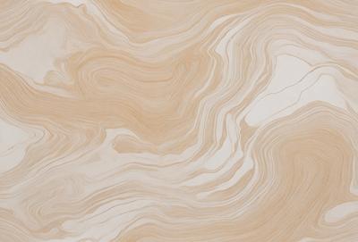 The image features a large, swirling pattern on a wall, which appears to be a marble or stone surface. The pattern is a mix of brown and white colors, creating a visually striking and unique design. The overall atmosphere of the image is elegant and sophisticated, with the intricate pattern serving as a focal point in the scene.