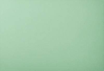 The primary subject of the image is a large, empty white wall. The setting is a room with a green background, which creates a contrasting effect. The visual style is a simple, clean, and minimalist design. The colors and mood of the image are predominantly green, giving it a calm and serene atmosphere.