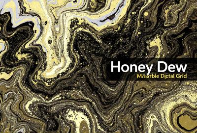 The image features a close-up of a honeycomb, showcasing the intricate structure of the beehive. The honeycomb is set against a black and yellow background, creating a striking contrast. The visual style of the image is a combination of a photo and digital art, giving it a unique and eye-catching appearance. The dominant colors in the image are black, yellow, and gold, which contribute to the overall mood of the scene.