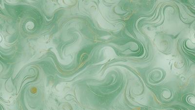 The primary subject of the image is a green and white swirling pattern, which appears to be a design or a texture. The setting is a green background, which complements the swirling pattern. The visual style of the image is a close-up of the swirling pattern, showcasing its intricate details. The colors and mood of the image are predominantly green and white, creating a sense of calmness and harmony.