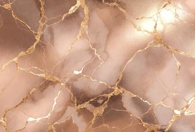 The primary subject of the image is a marble wall with a gold-like texture. The setting is a room with a marble surface, and the visual style is a close-up of the marble wall. The colors and mood of the image are warm and luxurious, with the gold-like texture adding a sense of sophistication and elegance.