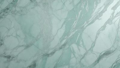 The primary subject of the image is a marble wall with a blue tint. The setting is a bathroom, and the visual style is a photo. The dominant colors are blue and white, creating a calm and soothing atmosphere.