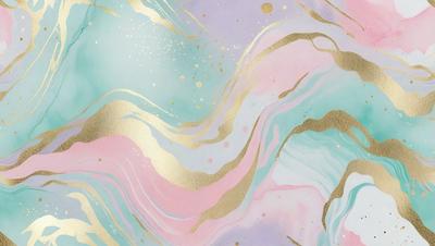 The primary subject of the image is a colorful, swirling pattern with gold and pink hues. The setting is a purple and pink background, which adds to the overall visual style. The image appears to be a digital art or illustration, showcasing a unique and vibrant design. The dominant colors and overall atmosphere convey a sense of creativity and artistic expression.