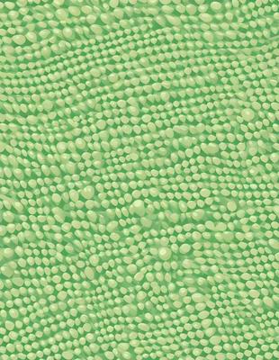 The primary subject of the image is a close-up of a green background with a pattern of white circles. The setting appears to be a wall or a surface with a textured pattern. The visual style of the image is a close-up of the green and white pattern, which gives it a digital art or illustration appearance. The colors and mood of the image are predominantly green and white, creating a calm and soothing atmosphere.