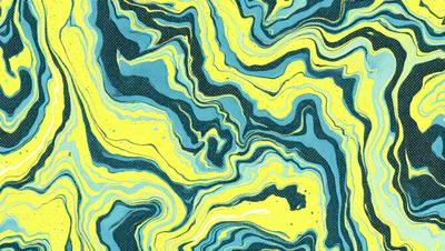 The primary subject of the image is a blue and yellow swirling pattern, which appears to be a digital art or illustration. The setting is a blue and yellow background, creating a vibrant and lively atmosphere. The visual style is a mix of digital art and illustration, with a focus on the swirling pattern. The colors and mood of the image are energetic and dynamic, with the blue and yellow colors evoking a sense of movement and liveliness.