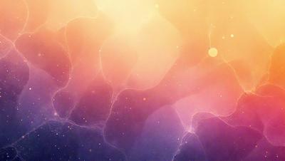 The primary subject of the image is a vibrant, colorful, and abstract background featuring a swirling pattern of pink, purple, and orange hues. The setting is a space-like environment, with a backdrop of stars and a sun in the background. The visual style is a combination of digital art and illustration, creating a unique and captivating artwork. The dominant colors and overall atmosphere convey a sense of energy, creativity, and imagination.