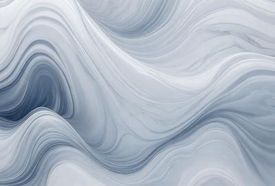 The primary subject of the image is a large, swirling mass of white and blue colors. The setting is a white and blue background, which creates a visually striking contrast with the swirling mass. The visual style of the image is a combination of digital art and illustration, giving it a unique and artistic appearance. The dominant colors in the image are white and blue, creating a sense of calmness and tranquility.