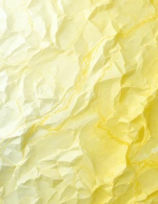 The primary subject of the image is a yellow and white marbled paper, which is the main object, scene, or focus of the image. The setting or background of the image is a yellow and white marbled paper, which is the environment, backdrop, or surface visible in the image. The visual style of the image is a photo, as it is a real-life photograph of the marbled paper. The colors and mood of the image are predominantly yellow and white, giving it a warm and inviting atmosphere.