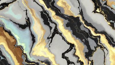 The primary subject of the image is a marbled pattern, which is the main object, scene, or focus of the image. The setting or background features a gray and black marbled surface, which adds to the visual style of the image. The colors and mood of the image are predominantly dark, with the marbled pattern providing a contrasting texture.