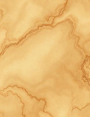 The primary subject of the image is a brown marble-like surface with a pattern of swirls and curves. The setting is a room with a wooden floor, and the visual style appears to be a combination of a photo and a drawing. The colors and mood of the image are warm and inviting, with the brown marble and wooden floor creating a sense of natural beauty and elegance.