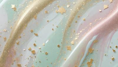 The primary subject of the image is a blue and gold glass vase. The setting is a close-up of the vase, showcasing its intricate design. The visual style is a combination of digital art and illustration, creating a unique and eye-catching pattern. The dominant colors are blue and gold, giving the vase a luxurious and elegant appearance.