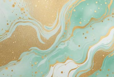 The primary subject of the image is a blue and gold swirling pattern, which appears to be a painting or a digital artwork. The setting is a blue and gold background, which complements the swirling pattern. The visual style is a mix of digital art and painting, creating a unique and eye-catching design. The colors and mood of the image are predominantly blue and gold, giving it a warm and inviting atmosphere.
