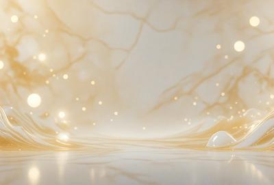 The primary subject of the image is a white and gold swirl pattern. The setting is a white background, and the visual style appears to be a digital art or illustration. The colors and mood of the image are predominantly white and gold, creating a sense of elegance and sophistication.