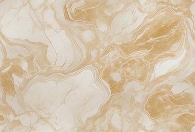 The primary subject of the image is a marble wall with a gold-colored pattern. The setting is a room with a marble floor, and the visual style is a close-up of the marble wall. The colors and mood of the image are warm and luxurious, with the gold and brown tones creating a sense of elegance and sophistication.