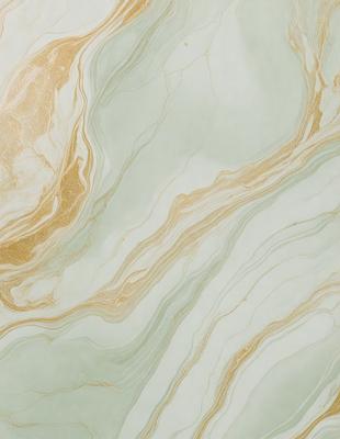 The primary subject of the image is a marble-like surface with a gold and green color scheme. The setting is a bathroom, and the visual style is a close-up of the marble-like surface. The colors and mood of the image are warm and inviting, creating a luxurious and elegant atmosphere.