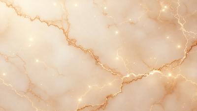 The primary subject of the image is a marble wall with a golden glow. The setting is a room with a white marble surface, and the visual style is a close-up of the marble wall. The colors and mood of the image are warm and inviting, with the golden glow creating a sense of luxury and elegance.