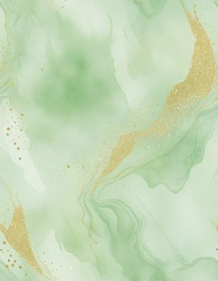 The primary subject of the image is a green and gold patterned wallpaper. The setting is a room with a green and gold wallpapered wall. The visual style is a patterned wallpaper, which gives the room a unique and vibrant atmosphere. The dominant colors are green and gold, creating a warm and inviting environment.