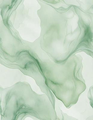 The primary subject of the image is a green, swirling, and flowing pattern. The setting is a white background, which contrasts with the green pattern. The visual style is a combination of digital art and illustration, creating a unique and artistic representation. The colors and mood of the image are predominantly green, giving it a soothing and calming atmosphere.