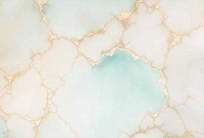 The primary subject of the image is a large, white, and blue marble wall. The setting is a room with a marble surface, and the visual style is a close-up of the marble wall. The colors and mood of the image are predominantly white and blue, giving it a clean and serene atmosphere.