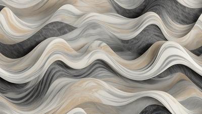 The primary subject of the image is a large, intricate, and colorful marble wall. The setting is a room with a marble wall, and the visual style is a combination of a photo and digital art. The colors and mood of the image are vibrant and lively, with a focus on the marble's natural patterns and textures.