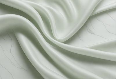 The primary subject of the image is a white sheet of fabric, which is the main object, scene, or focus of the image. The setting or background of the image is a marble surface, which adds a sense of sophistication and elegance to the scene. The visual style of the image is a close-up of the fabric, showcasing its texture and details. The colors and mood of the image are predominantly white, giving it a clean and minimalist appearance.