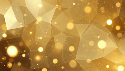 The primary subject of the image is a pattern of gold stars, which are scattered throughout the scene. The setting is a gold background, giving the image a warm and shiny appearance. The visual style is a combination of digital art and illustration, creating a unique and eye-catching design. The colors and mood of the image are predominantly gold and warm, evoking a sense of luxury and sophistication.