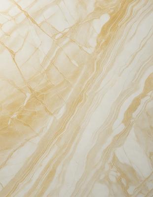 The primary subject of the image is a marble wall with a yellowish hue. The setting is a room with a patterned wallpaper, which adds a unique touch to the space. The visual style is a close-up of the marble wall, showcasing its texture and beauty. The colors and mood of the image are warm and inviting, with the yellowish hue of the marble wall complementing the yellowish tones of the patterned wallpaper.