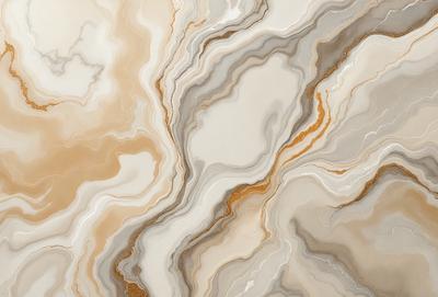 The primary subject of the image is a marble-like patterned wall, which is the main focus of the image. The setting is a room with a marble-like patterned wall, which serves as the backdrop for the scene. The visual style of the image is a close-up of the marble-like patterned wall, showcasing its intricate design. The colors and mood of the image are predominantly neutral, with the marble-like pattern providing a sense of sophistication and eleg
