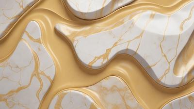 The primary subject of the image is a marble-like pattern, which is a digital artwork. The setting is a white surface, possibly a wall or a countertop. The visual style is a combination of digital art and a pattern, creating a unique and intricate design. The colors and mood of the image are predominantly neutral, with a focus on the marble-like pattern and its intricate details.