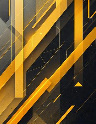 The primary subject of the image is a patterned background featuring a gold and black color scheme. The setting is a dark background, which contrasts with the gold and black pattern. The visual style is a combination of digital art and illustration, creating a unique and eye-catching design. The colors and mood of the image are bold and striking, with the gold and black pattern evoking a sense of luxury and sophistication.