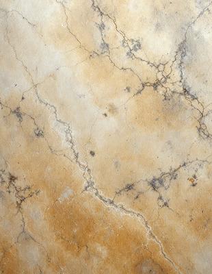 The primary subject of the image is a marble wall with a yellowish tint. The setting is a room with a yellowish tinted marble wall. The visual style is a photo of the marble wall. The dominant colors are yellow and brown, creating a warm and earthy atmosphere.