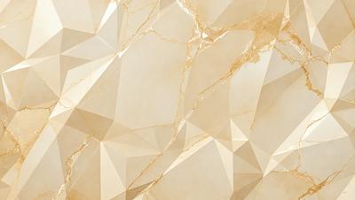 The primary subject of the image is a marble wall with a gold-colored pattern. The setting is a room with a white background. The visual style is a close-up of the marble wall, showcasing its intricate design. The colors and mood of the image are warm and elegant, with the gold pattern and white background creating a luxurious and sophisticated atmosphere.
