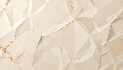 The primary subject of the image is a white marble wall with a pattern of triangles. The setting is a room with a white background, and the visual style is a photo. The colors and mood of the image are predominantly white, giving it a clean and minimalist appearance.