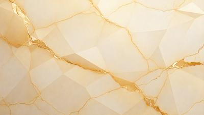 The primary subject of the image is a marble wall with a gold-colored design. The setting is a room with a white background, and the visual style is a photo. The dominant colors are gold and white, creating a luxurious and elegant atmosphere.