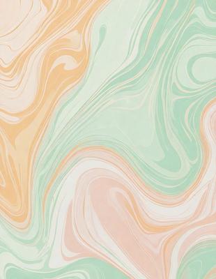 The primary subject of the image is a colorful, swirling pattern on a wall. The setting is a room with a green and yellow color scheme. The visual style is a combination of digital art and illustration, creating a vibrant and dynamic appearance. The dominant colors are green, yellow, and orange, giving the scene a lively and energetic atmosphere.