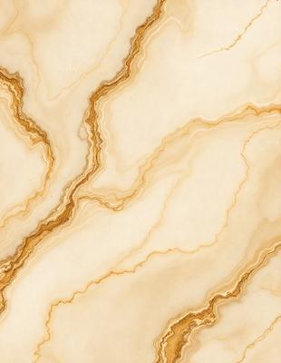 The primary subject of the image is a marble countertop with a gold and white color scheme. The setting is a kitchen, and the visual style is a close-up of the marble countertop. The colors and mood of the image are warm and elegant, with the gold and white marble creating a luxurious and sophisticated atmosphere.