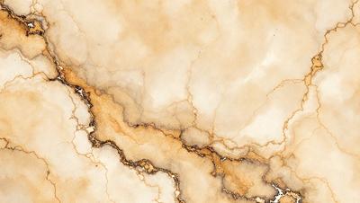 The primary subject of the image is a marble-like surface with a yellowish hue. The setting is a cloudy sky, which serves as the background. The visual style is a combination of a painting and a drawing, creating a unique and artistic representation of the marble surface. The colors and mood of the image are warm and inviting, with the yellowish hue adding a sense of depth and texture to the scene.