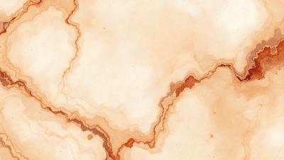 The primary subject of the image is a marbled surface, which appears to be a combination of red and white colors. The setting is a white background, and the visual style is a watercolor painting. The colors and mood of the image are warm and inviting, with the marbled surface creating a sense of depth and texture.