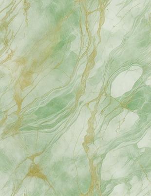 The primary subject of the image is a close-up of a marble-like surface with a green and white color scheme. The setting is a wall, and the visual style appears to be a photo. The colors and mood of the image are predominantly green and white, giving it a clean and elegant appearance.