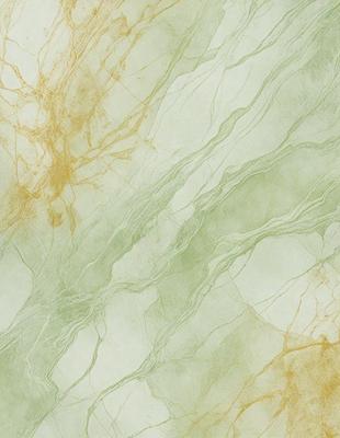 The primary subject of the image is a marble-like surface with a green and white color scheme. The setting is a bathroom, as indicated by the presence of a sink. The visual style is a close-up of the marble, showcasing its intricate patterns and textures. The colors and mood of the image are calming and serene, with the green and white hues creating a sense of tranquility.