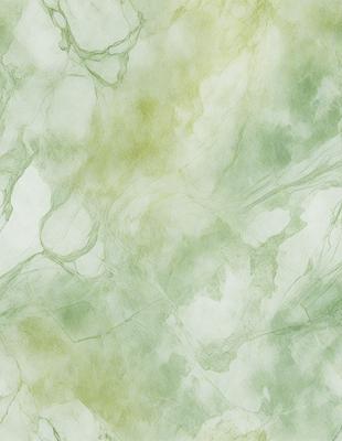 The primary subject of the image is a green marble wall with a pattern of swirls and lines. The setting is a room with a green marble wall, and the visual style is a combination of a photo and digital art. The dominant colors are green and white, creating a calm and serene atmosphere.