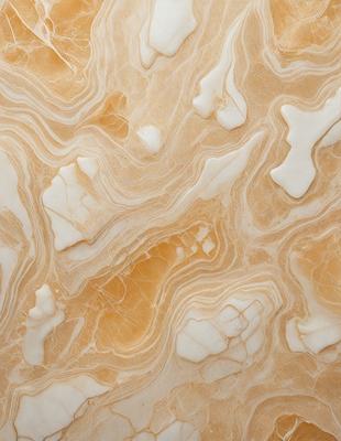 The primary subject of the image is a marble-like surface with a pattern of white and yellow. The setting is a room with a white marble wall, and the visual style is a close-up of the marble pattern. The colors and mood of the image are predominantly white and yellow, giving it a warm and natural appearance.