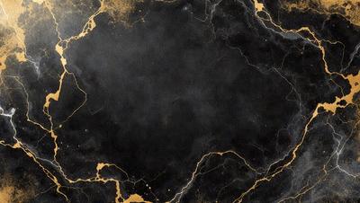 The primary subject of the image is a black marble countertop. The setting is a kitchen, with the countertop being the main focus of the scene. The visual style is a close-up of the marble countertop, showcasing its texture and details. The colors and mood of the image are dark and moody, with the black marble countertop being the dominant color.