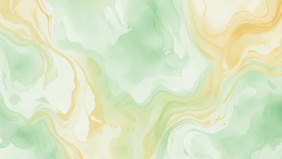 The primary subject of the image is a colorful, abstract painting featuring a mix of green, yellow, and white colors. The painting is displayed on a wall, creating a vibrant and lively atmosphere. The visual style of the painting suggests that it is a digital art or illustration, rather than a photo or traditional painting. The colors and mood of the painting evoke a sense of creativity and artistic expression.