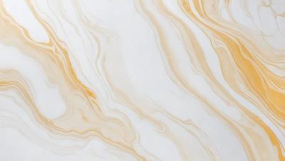 The primary subject of the image is a marble-like surface with a patterned design. The setting is a white background, which provides a clean and minimalist appearance. The visual style is a combination of a photo and digital art, creating a unique and intricate pattern. The colors and mood of the image are predominantly white, with a touch of yellow, giving it a clean and elegant feel.