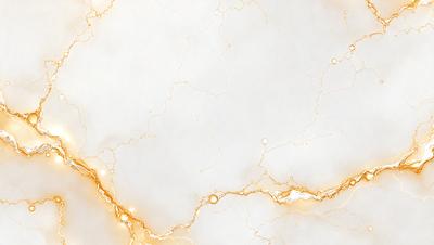 The primary subject of the image is a white marble wall with a gold-like texture. The setting is a room with a white background. The visual style is a close-up of the marble wall, showcasing its unique texture. The colors and mood of the image are predominantly white and gold, creating a warm and elegant atmosphere.