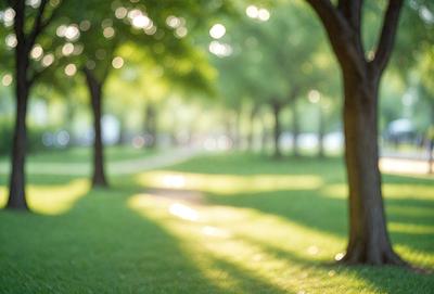 Primary subject: A path in a park with trees on both sides.

Setting/background: The path is surrounded by trees, creating a serene and natural atmosphere.

Visual style: The image is a photo of the park path.

Colors and mood: The photo is in black and white, giving it a classic and timeless feel. The sunlight shining through the trees adds warmth and a sense of tranquility to the scene.
