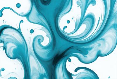 The primary subject of the image is a blue and white swirl pattern, which is the main object, scene, or focus of the image. The setting or background is a white surface, and the visual style appears to be a digital art or illustration. The dominant colors in the image are blue and white, creating a calm and soothing atmosphere.