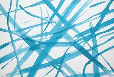 The primary subject of the image is a blue, swirling, and flowing pattern. The setting is a white background, which provides a clean and uncluttered environment for the pattern. The visual style is a combination of digital art and illustration, creating a unique and artistic representation of the blue swirls. The colors and mood of the image are predominantly blue, which gives it a calm and soothing atmosphere.